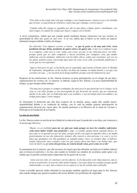 Experiencias y Significados asociados a la idea de movilidad social ...