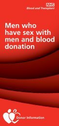 Men who have sex with men and blood donation (PDF ... - Give Blood