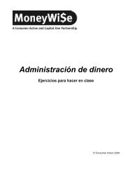 Ejercicios para hacer en clase - Consumer Action