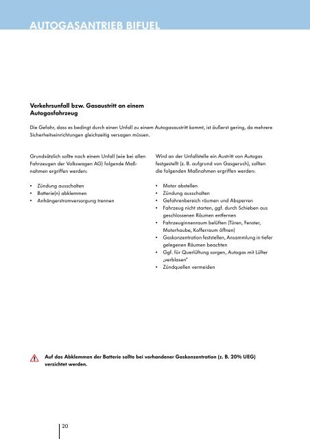 Leitfaden für Rettungsdienste Download (PDF; 2 ... - Volkswagen AG