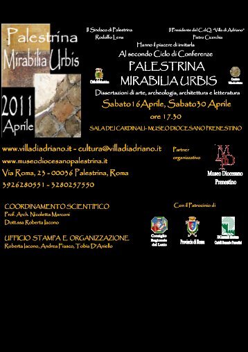 Mirabilia2011.pdf - Comune di Palestrina