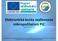 ElektronickÃ¡ kocka s PIC procesorom