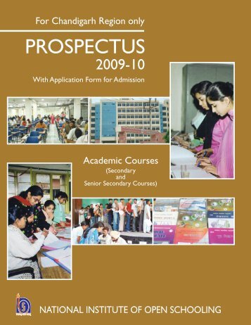 Prospectus - the NIOS Download - The National Institute of Open ...