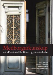 Medborgarkunskap - ett idÃ©material fÃ¶r lÃ¤rare i gymnasieskolan