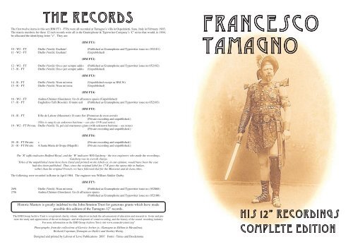 Francesco Tamagno - Historic Masters