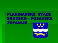 PLANINARSKE STAZE BRODSKO â POSAVSKE Å½UPANIJE