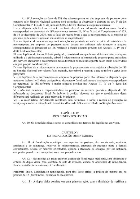 Lei Complementar nÃ‚Âº 58, de 21 de dezembro de 2009 - Prefeitura ...