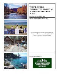 tahoe sierra integrated regional water management plan