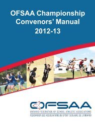 2012-13 Convenor Manual - Ontario Federation of School Athletic ...