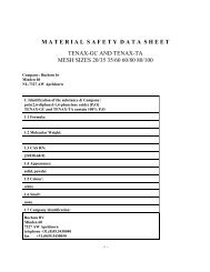 MSDS - Tenax GC and TA - (poly(2,6-diphenyl-1,4-phenylene oxide ...