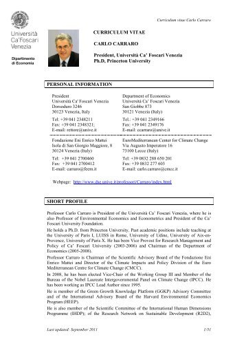 1 curriculum vitae 2013 年 4 月現在