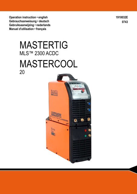 Kemppi MasterTig MLS 2300 AC/DC