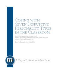 Coping with Seven Disruptive Personality Types in the Classroom