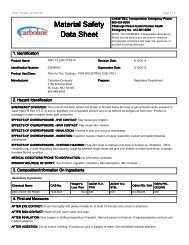 Material Safety Data Sheet - Carboline