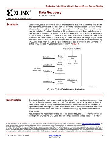 Xilinx XAPP224 Data Recovery application note - Eetasia.com