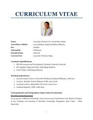 curriculum vitae - Universiti Pertahanan Nasional Malaysia (UPNM)