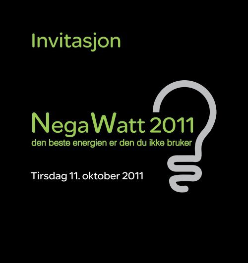 NegaWatt 2011 - Schneider Electric
