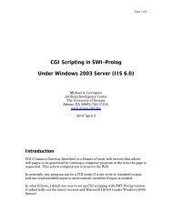 CGI Scripting in SWI-Prolog - Artificial Intelligence Center ...