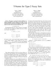T-Norms for Type-2 Fuzzy Sets - Department of Mathematical Sciences