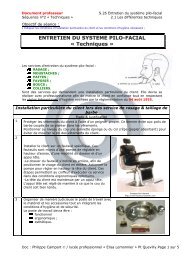 2. Techniques/Entretien du systÃ¨me pilo-facial - SBSSA AcadÃ©mie ...