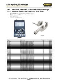 01 - Hauptkatalog 2013 - KW Hydraulik GmbH