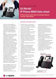 LG-Nortel IP Phone 8815 Datasheet - HL2D