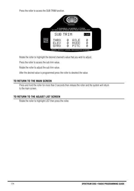 DX6i Manual - Spektrum