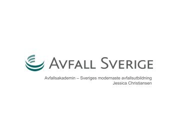 5a Jessica Christiansen - Avfall Sverige