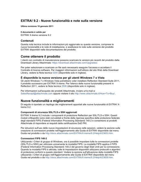 Attachmate Extra EXTRA! 9.2 - Attachmate Technical Support