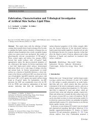 Fabrication, Characterisation and Tribological Investigation of ...