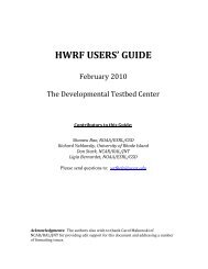 HWRF USERS' GUIDE - Developmental Testbed Center