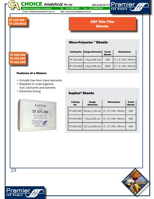 XRF Sample Preparation Specialists