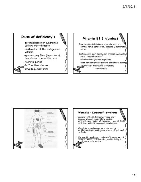 Nutritional Pathology Topics Nutritional ... - มหาวิทยาลัยนเรศวร