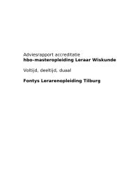 rapport Fontys hbo-ma Leraar Wiskunde - NVAO