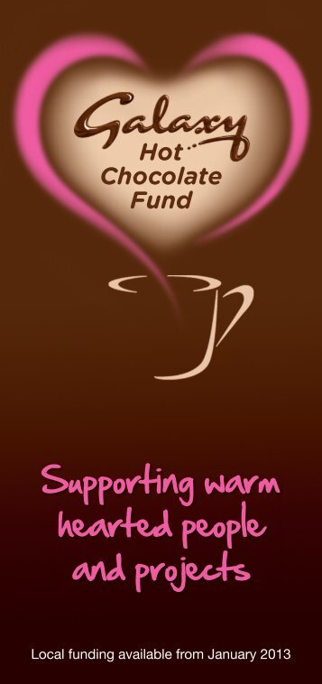 Galaxy Hot Chocolate Fund Leaflet