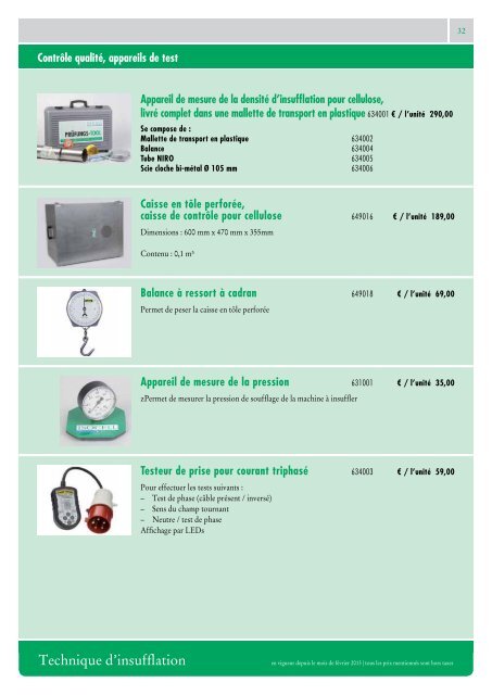 INFORMATIONS & PRIX - Isocell