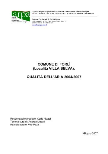 loc. Villa Selva - Provincia di Forlì-Cesena
