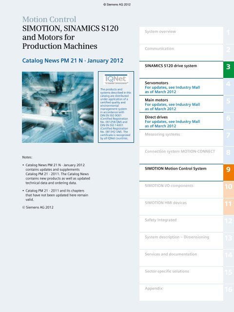 Catalog PM21 - Siemens Industry, Inc.