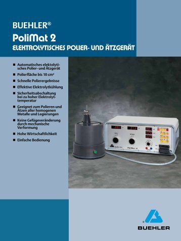 PoliMat 2 - BUEHLER GmbH