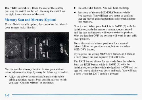 1996 Buick Park Avenue Owner's Manual