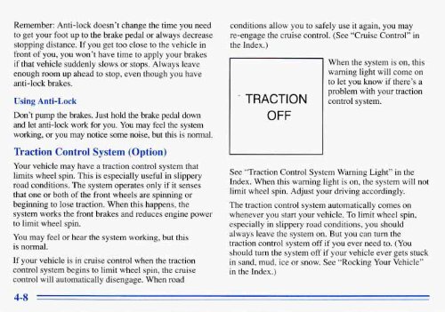 1996 Buick Park Avenue Owner's Manual