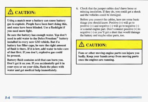 1996 Buick Park Avenue Owner's Manual