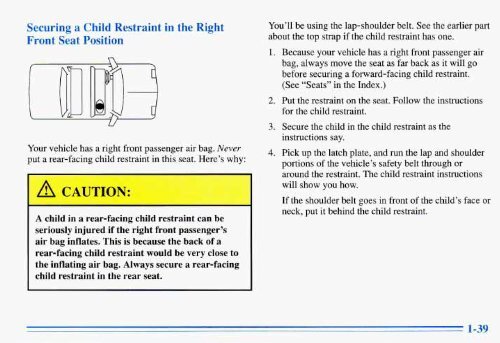 1996 Buick Park Avenue Owner's Manual