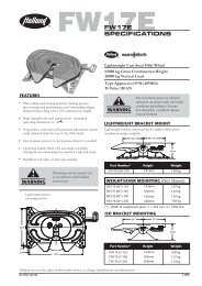 FW17E SPECIFICATIONS - saf-holland