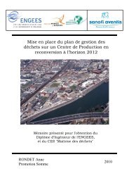 Mise en place du plan de gestion des dÃ©chets sur un ... - ENGEES