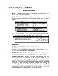 2) 11 KV 3 Pole HG Fuse Technical Specifications - Nesco