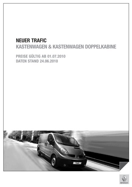 Renault Trafic LKW Preisliste [PDF]