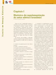 Capítulo I Histórico da regulamentação do setor elétrico brasileiro