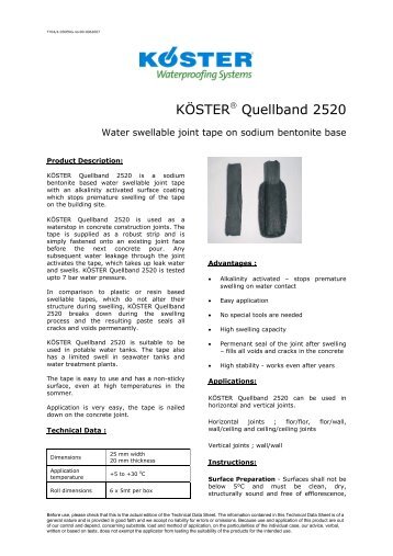 KÃSTERï£¨ Quellband 2520