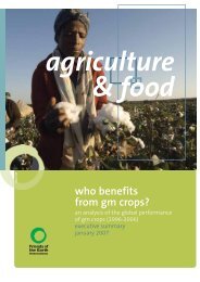 who benefits from gm crops? - Environmental Rights Action